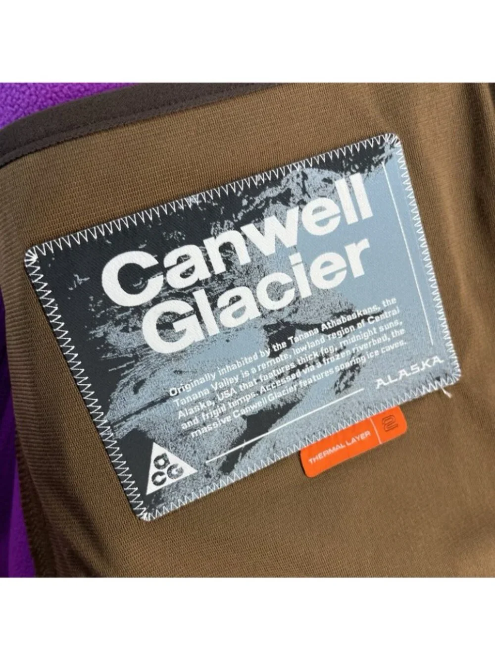 Nike ACG Men's Canwell Glacier Therma-Fit ADV Vest Brown Black MEDIUM HV1111-235